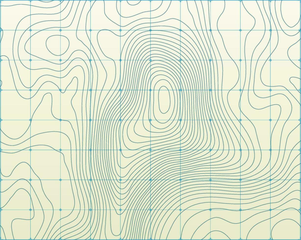 Topographic map. The stylized height of the topographic contour in lines and contours. Vector stock illustration.