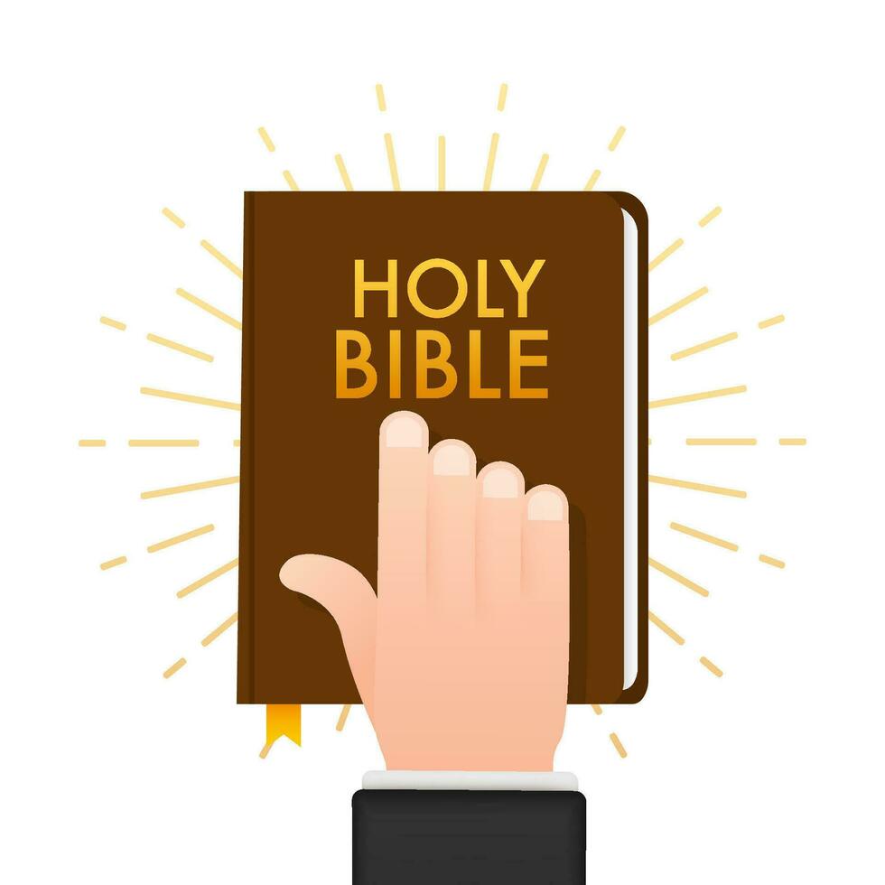 Doodle icon. Book holy bible logo illustration vector. Sketch drawing. Doodle vector illustration