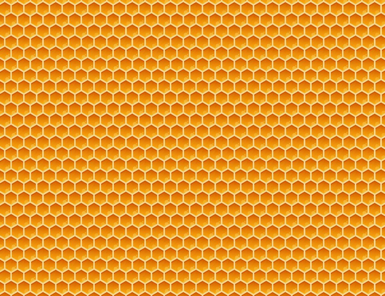 Honeycomb monochrome honey pattern. Vector stock illustration
