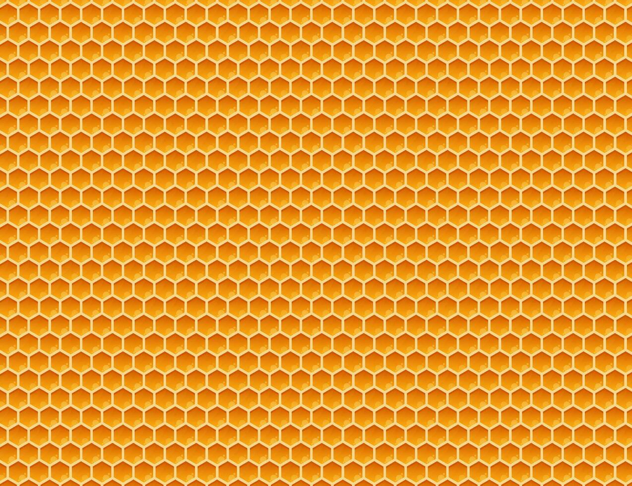 Honeycomb monochrome honey pattern. Vector stock illustration