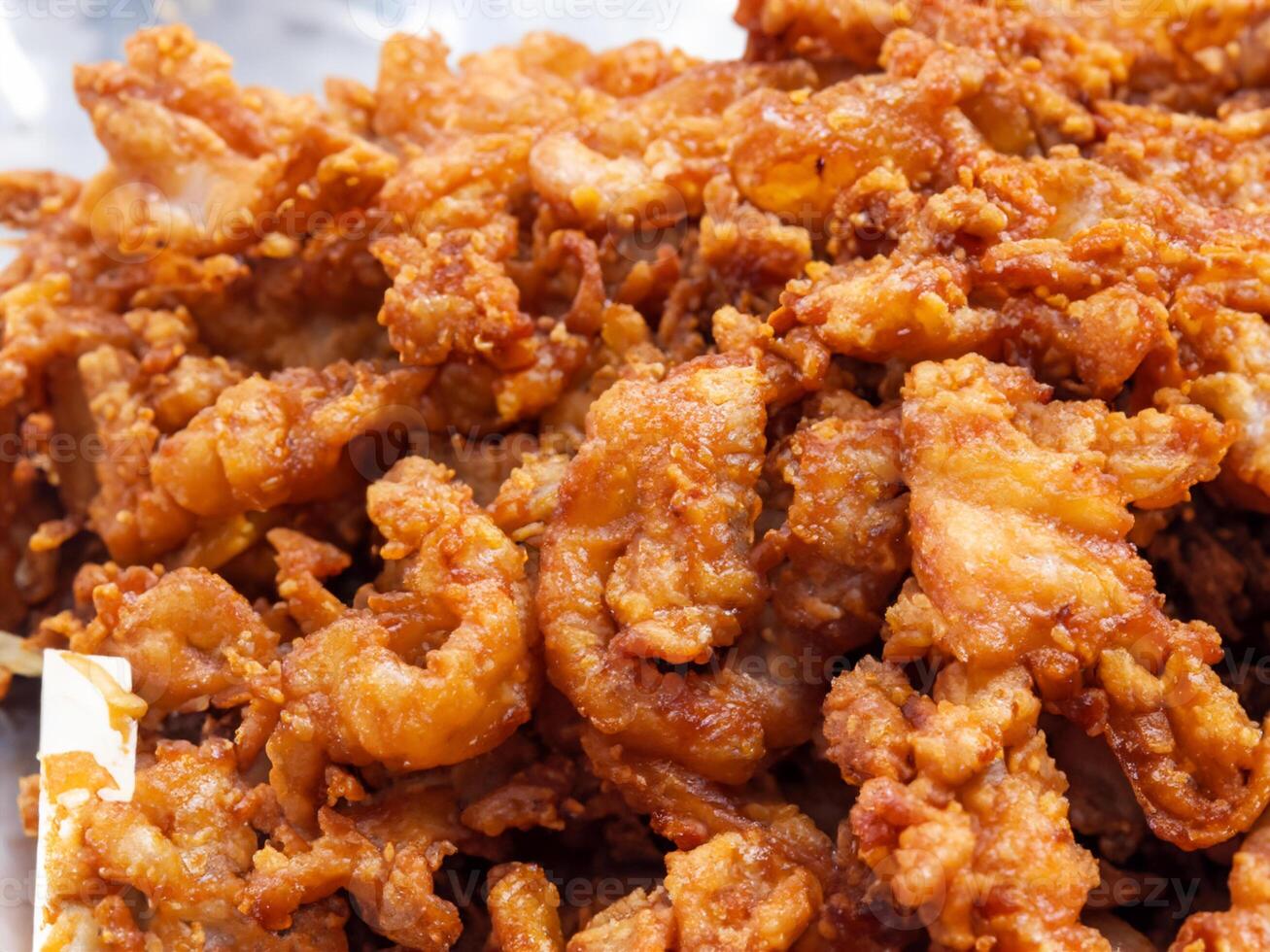 fried chicken in a market photo