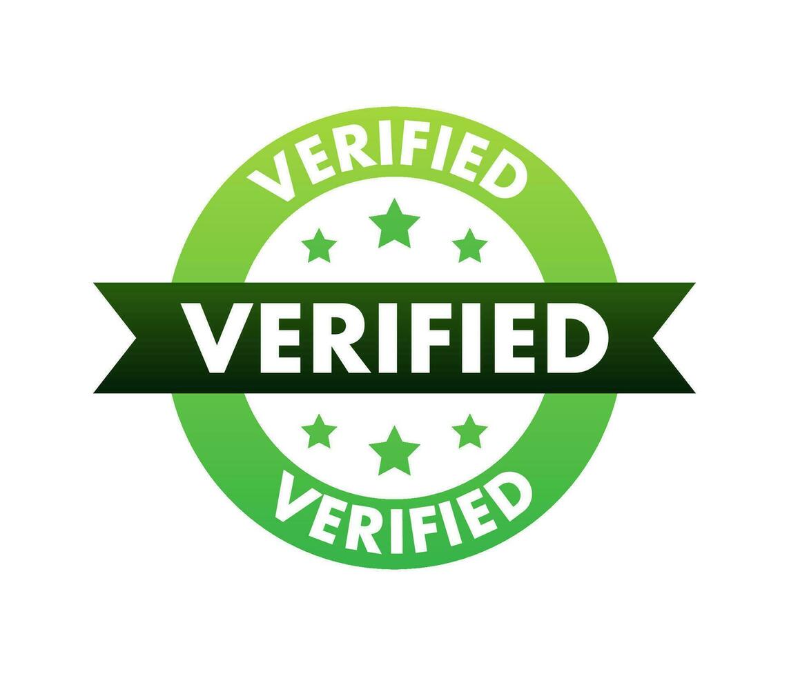 Verified square grunge. Checkmark icon. Vector stock illustration.