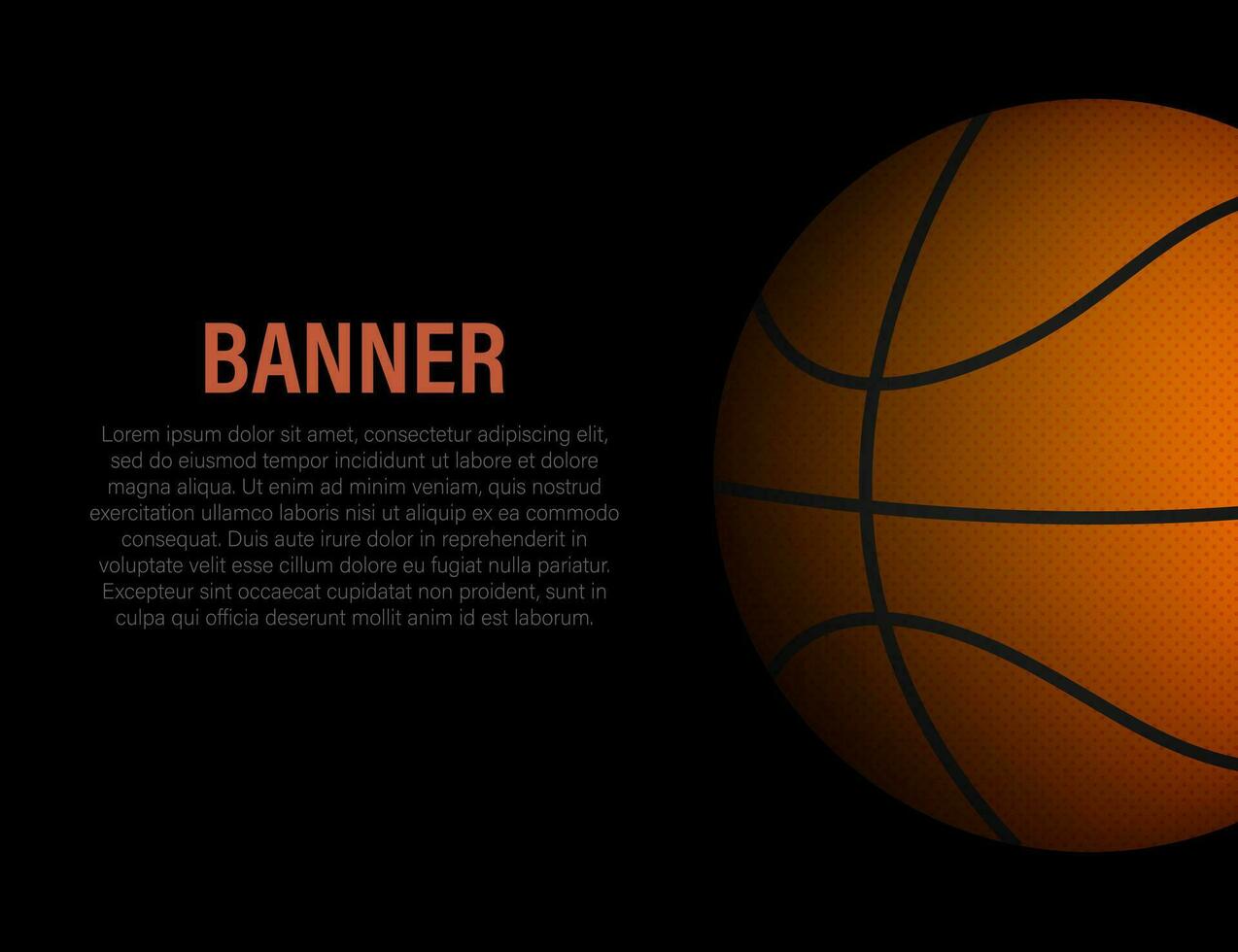 bandera modelo para un baloncesto juego. vector valores ilustración