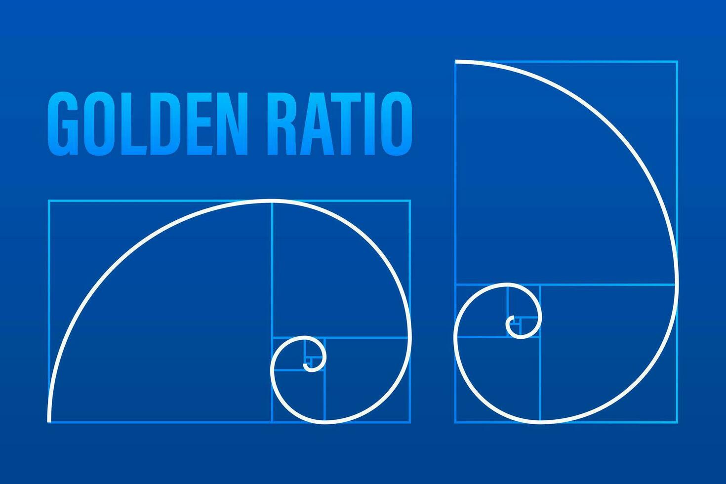 Golden ration. Abstract geometric background. Vector stock illustration. Vector illustration