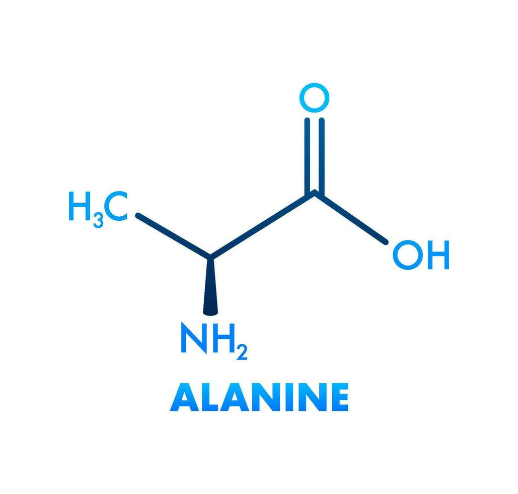 Alanina fórmula, genial diseño para ninguna propósitos. Alanina fórmula. vector