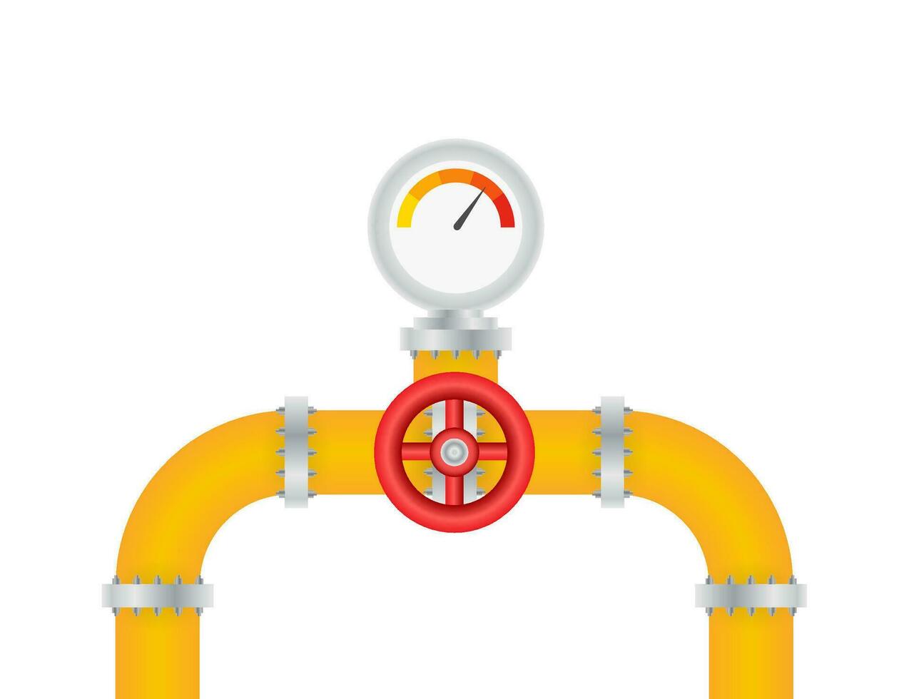 Details pipes different types collection of water tube industry gas valve construction. Vector illustration