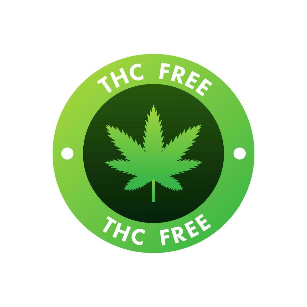 Creative cannabis leaf vector logo icon. Template for CBD Cannabidiol. Vector illustration