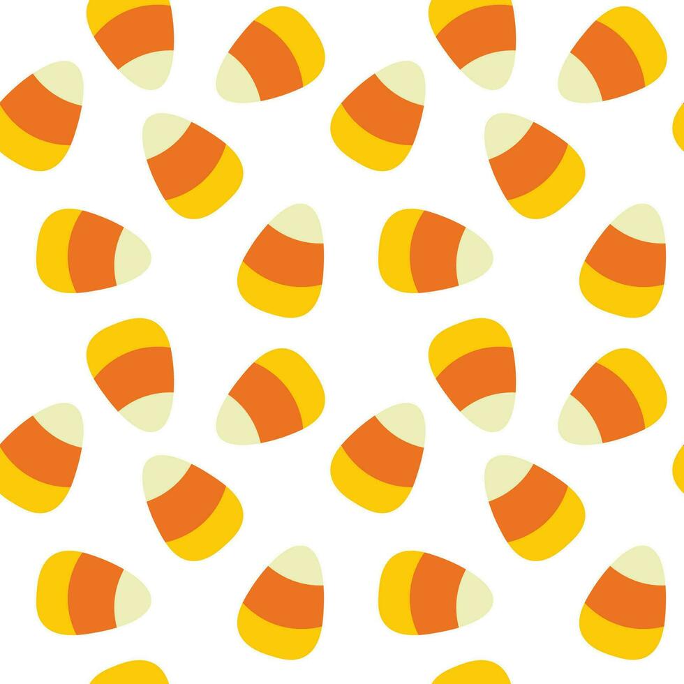 Candy corn seamless pattern. vector