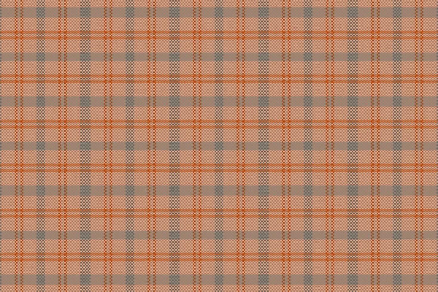Tartan plaid pattern with texture and coffee color. vector