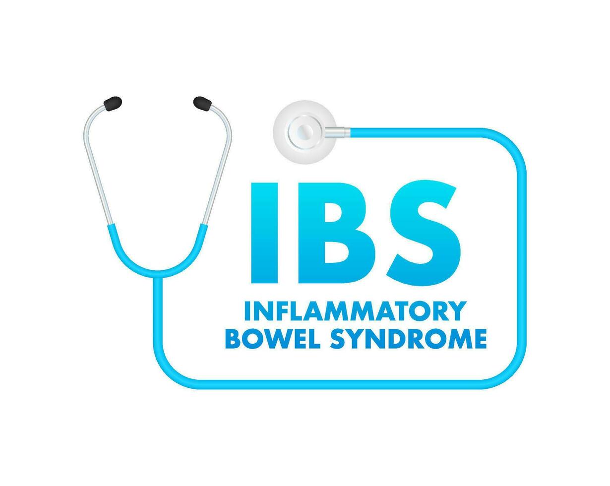 inflamatorio intestino síndrome. infografía con inflamatorio intestino síndrome. vector