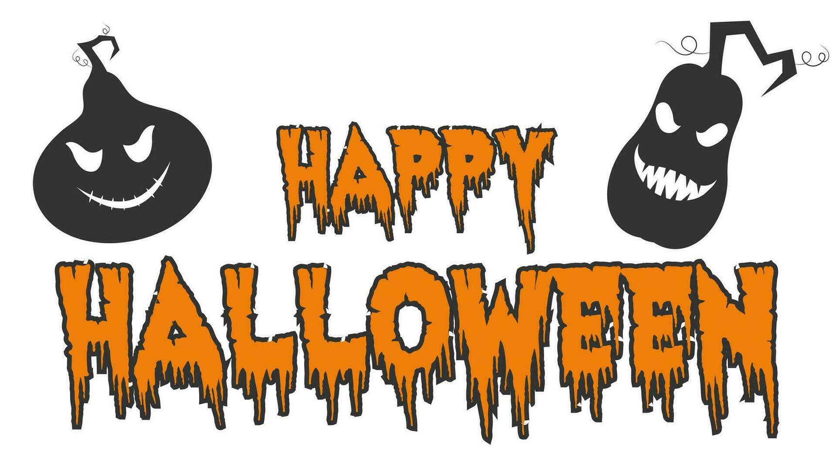 Happy halloween party invitation, banner, background vector