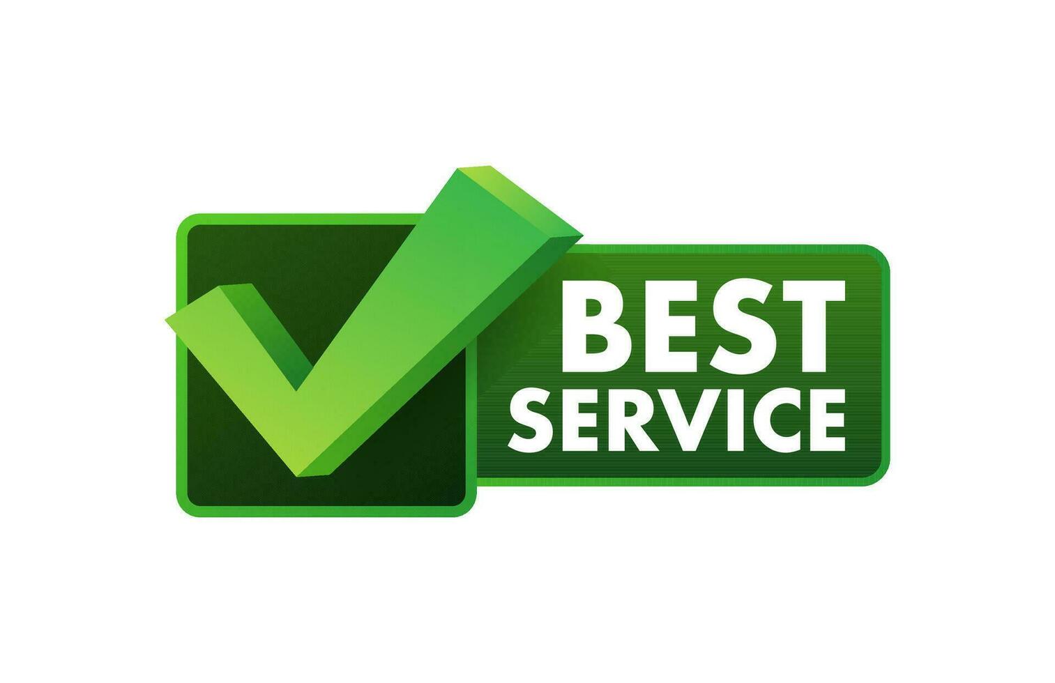 Best service sign. Premium service label. Vector illustration