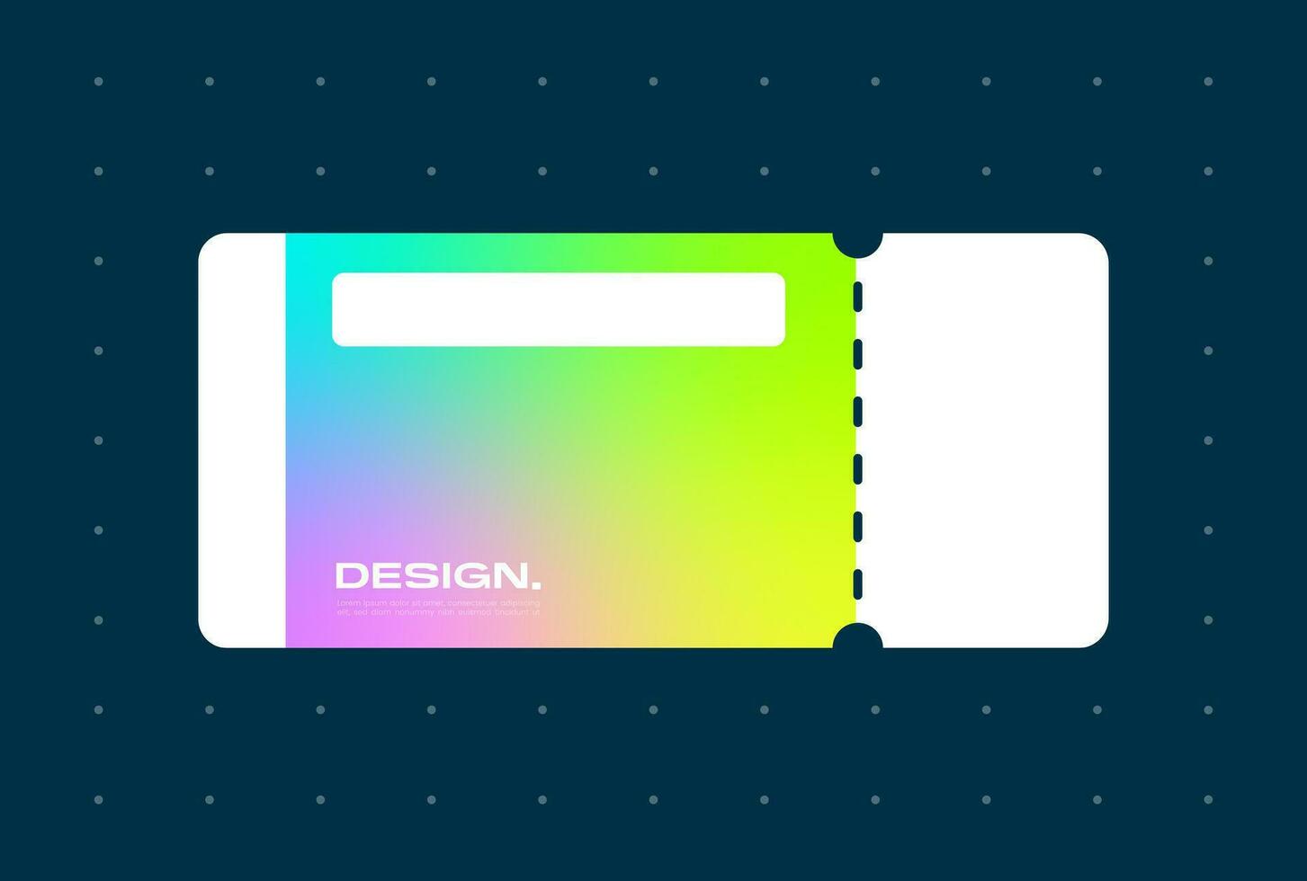Voucher claim pop up in gradient color style. Coupon template vector illustration.
