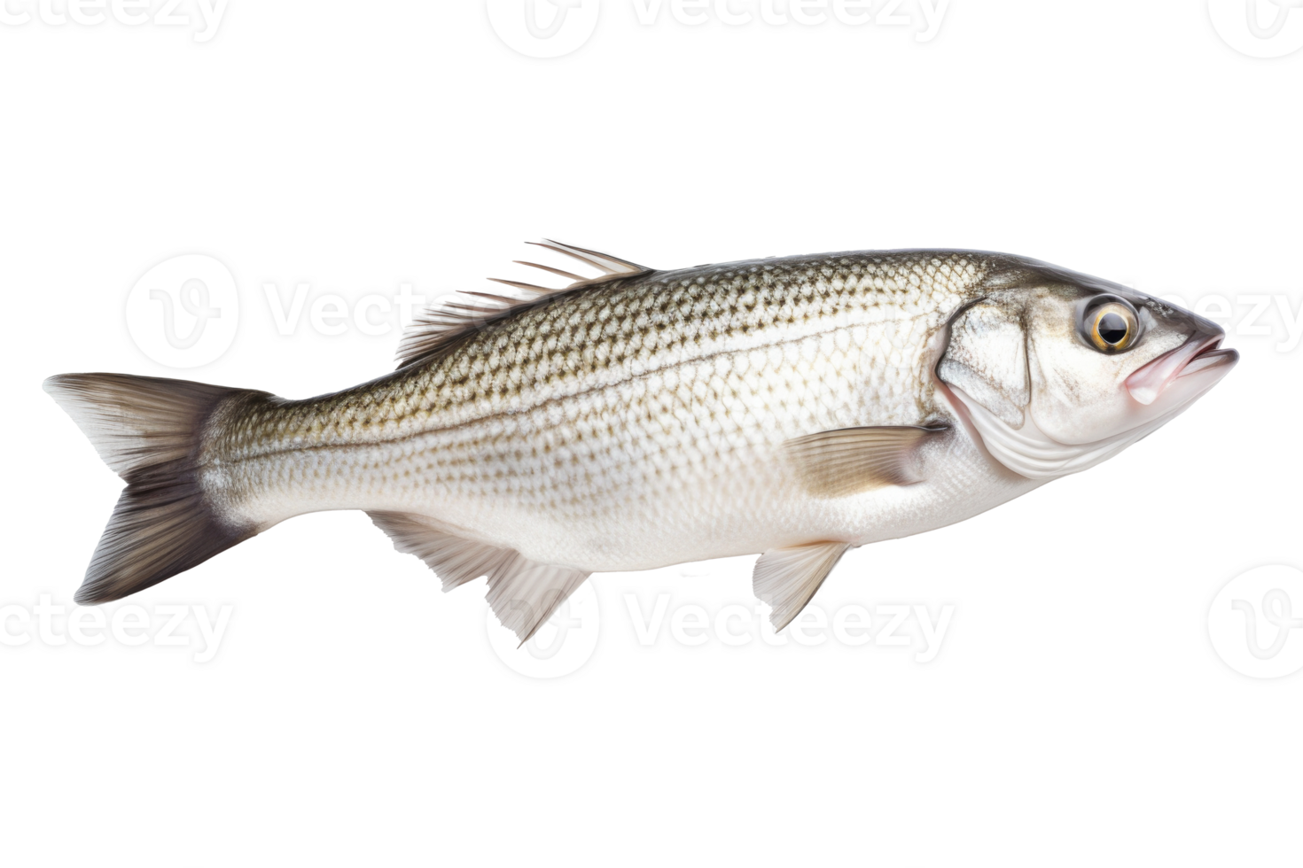 Fish isolated on white background. Generative AI png