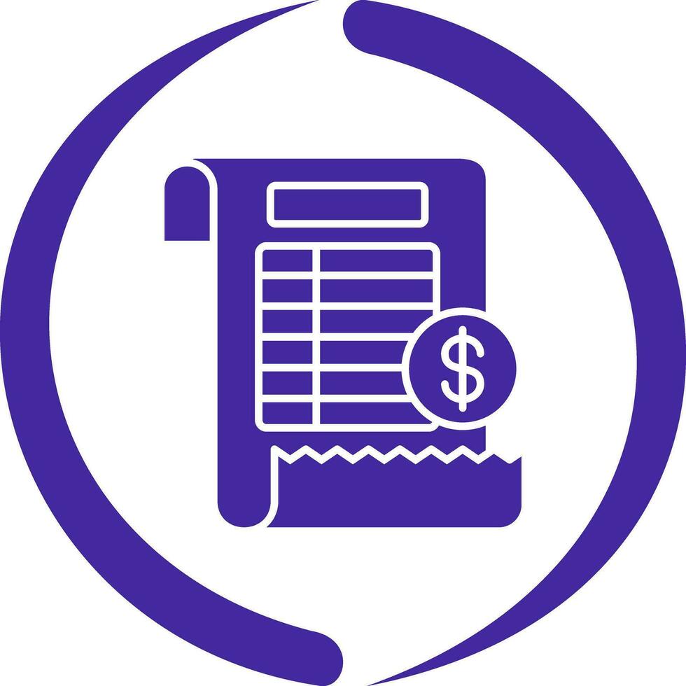 Bill Vector Icon