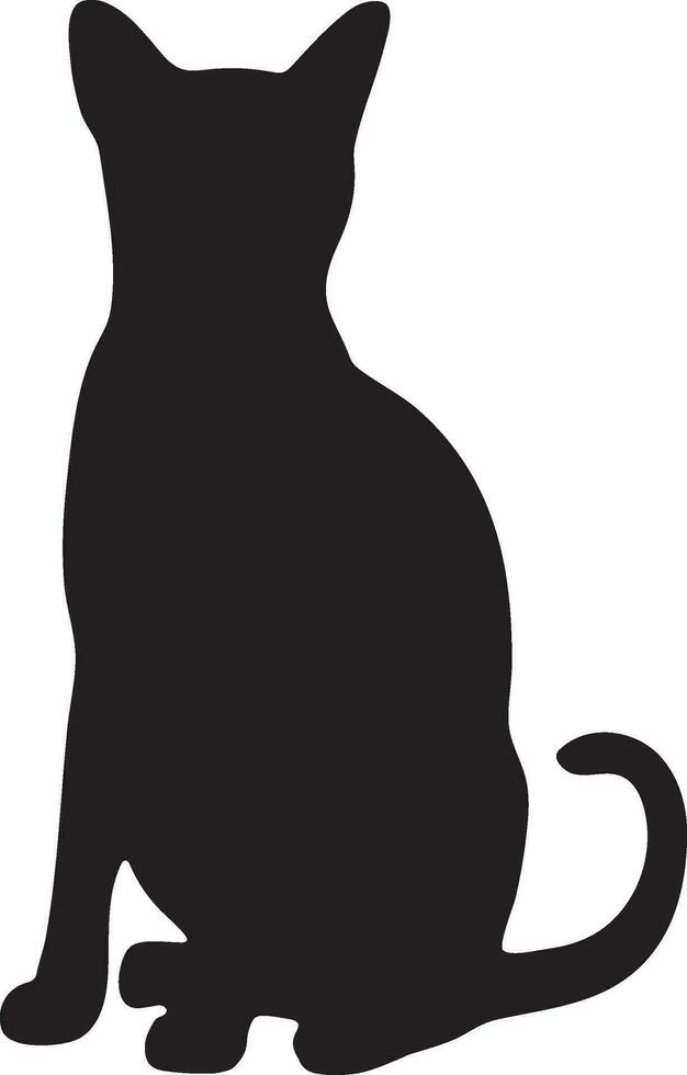FREE Sitting cat silhouette or vector file