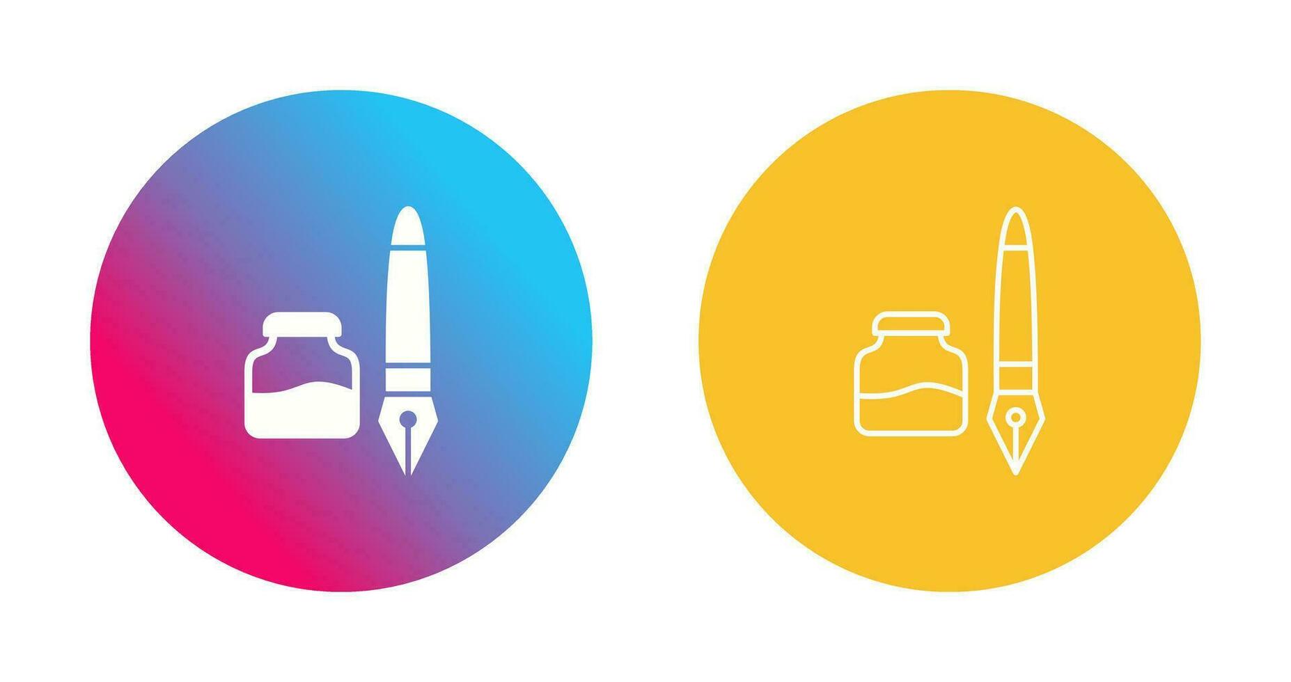 Ink and Pen Vector Icon