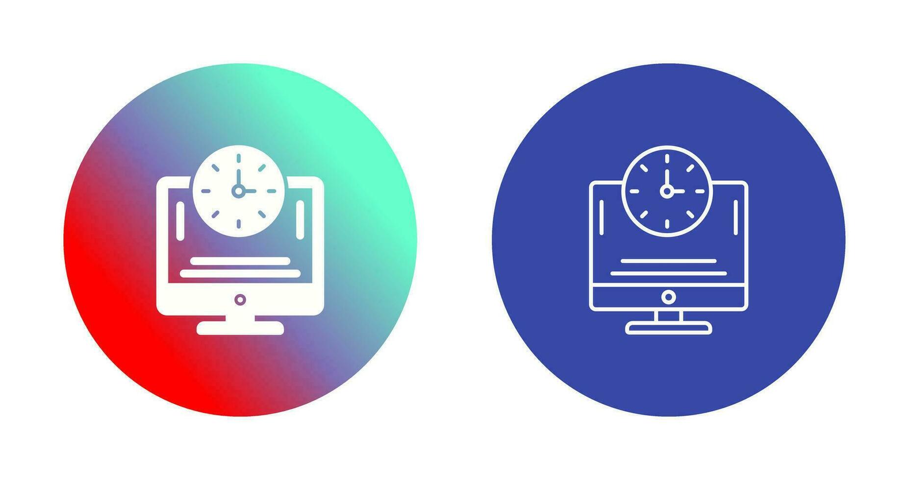 Online Time Vector Icon