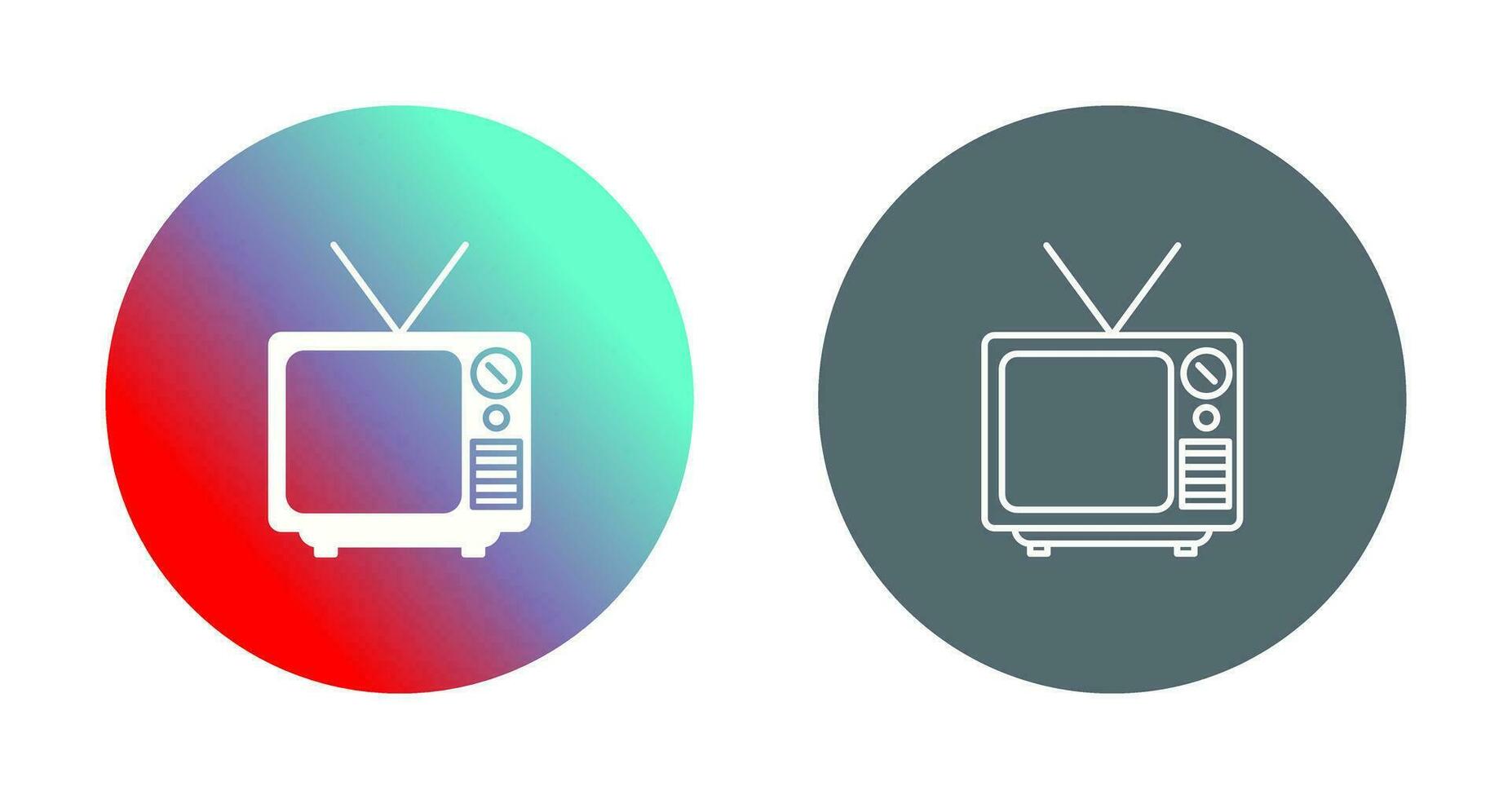 icono de vector de transmisión de televisión