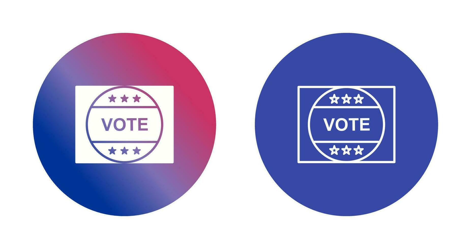 Vote Sticker Vector Icon