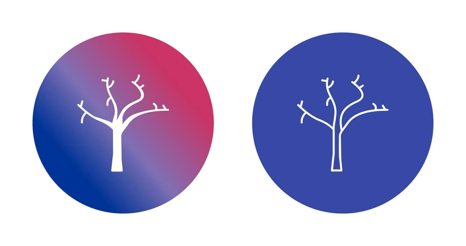 Tree with no Leaves Vector Icon