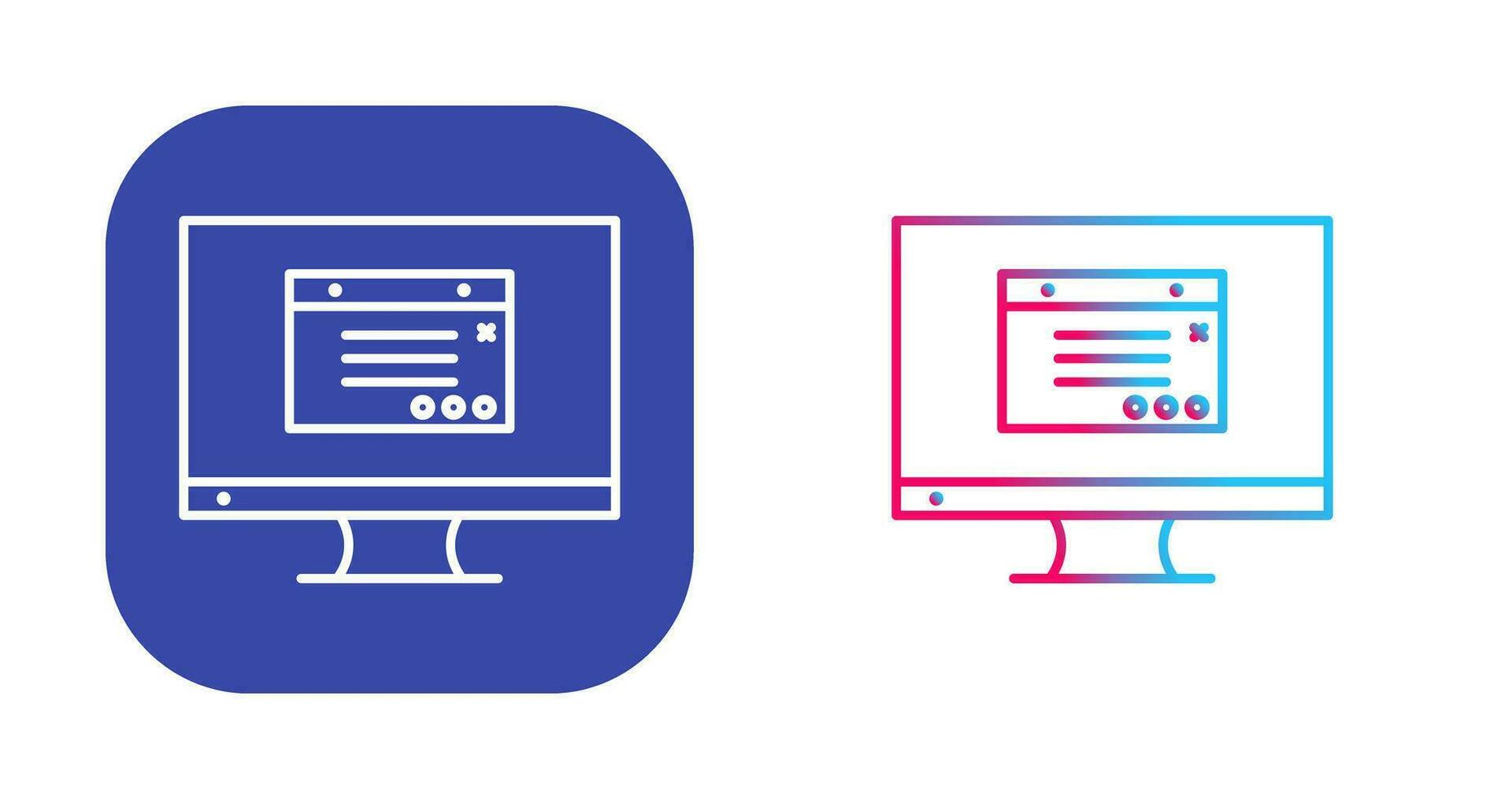 Unique Internet Ads Vector Icon