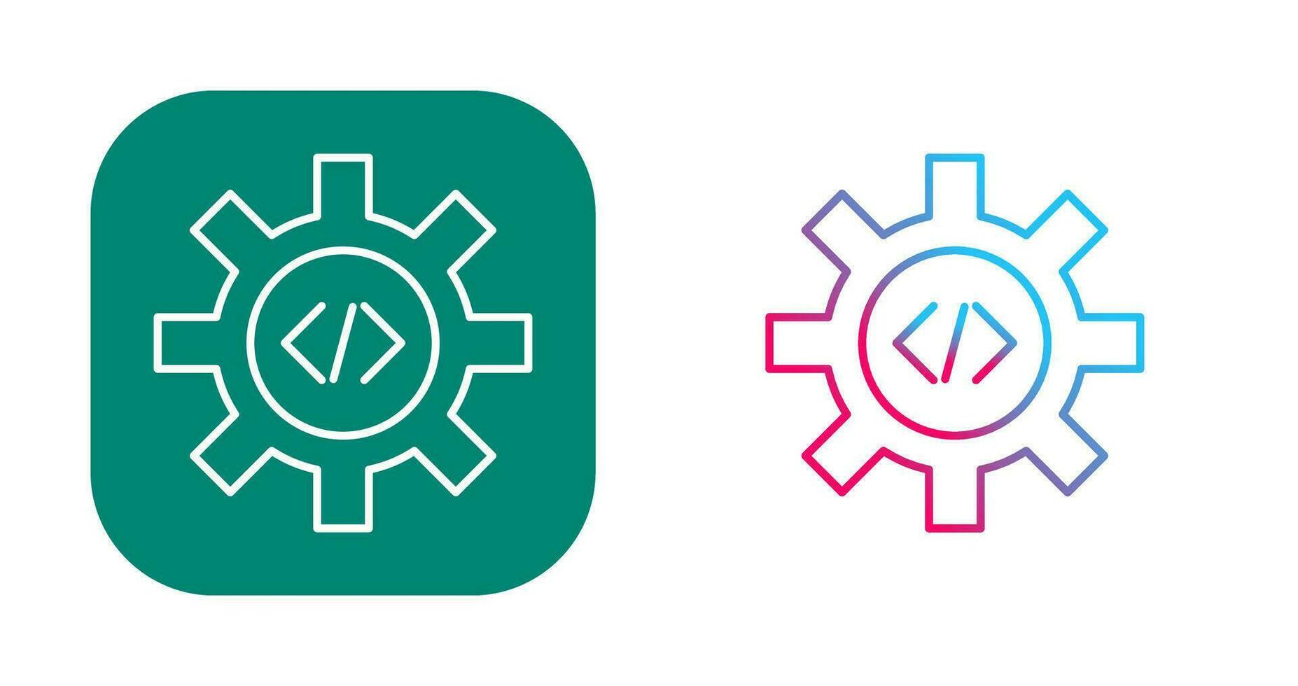 Unique Code Optimization Vector Icon