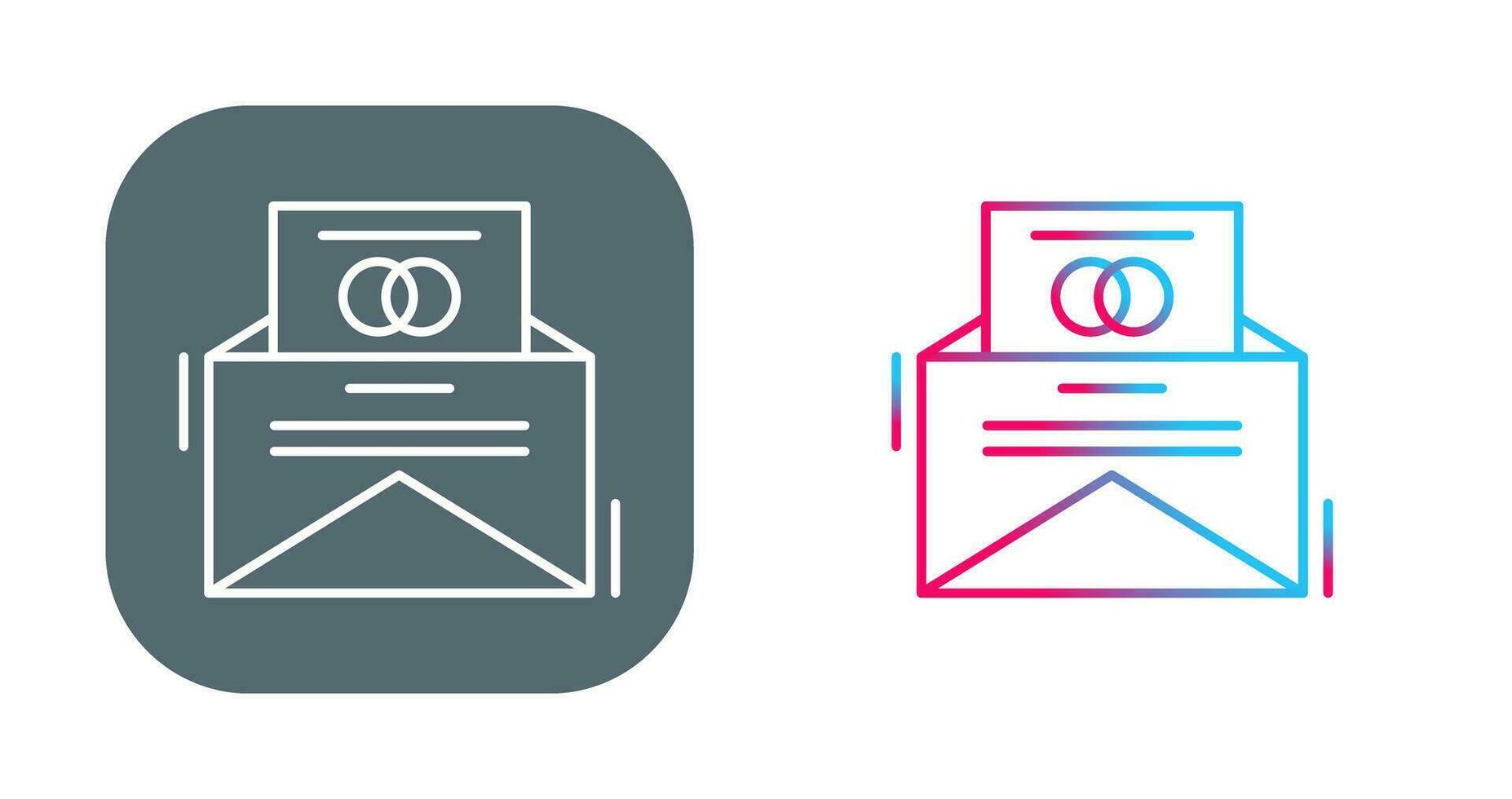 Invitation Card Vector Icon