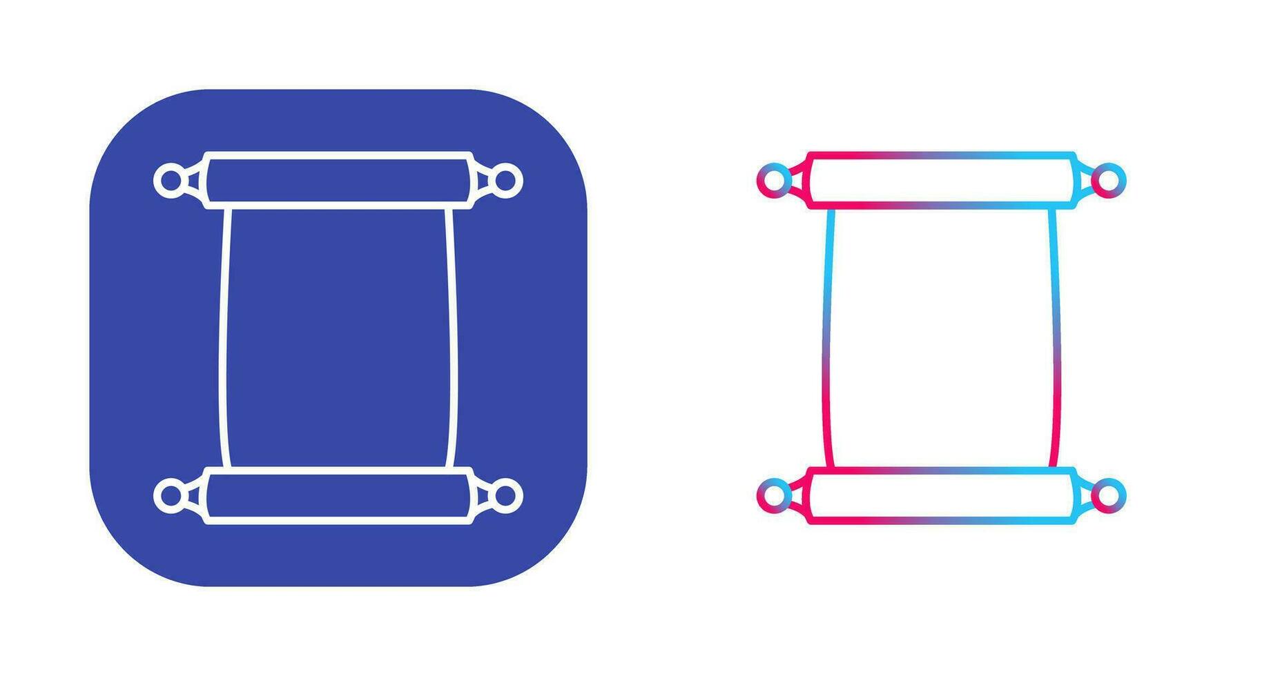 Scroll of Paper Vector Icon
