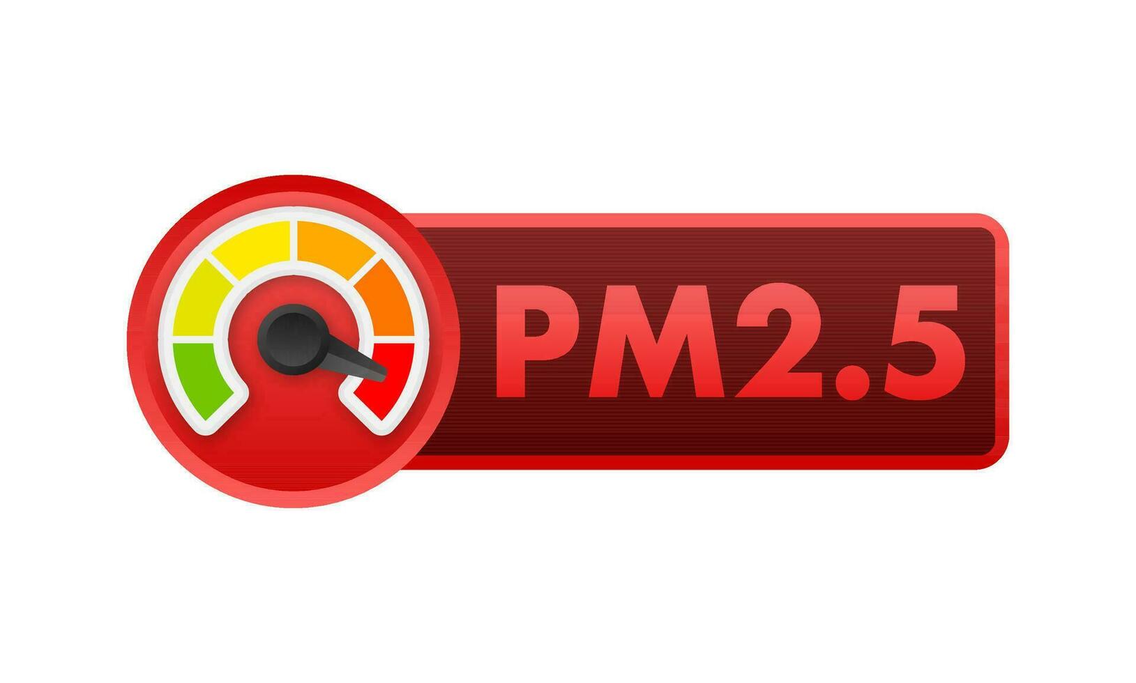 Air Pollution icon, PM 2,5. Prevention sign. Vector stock illustration