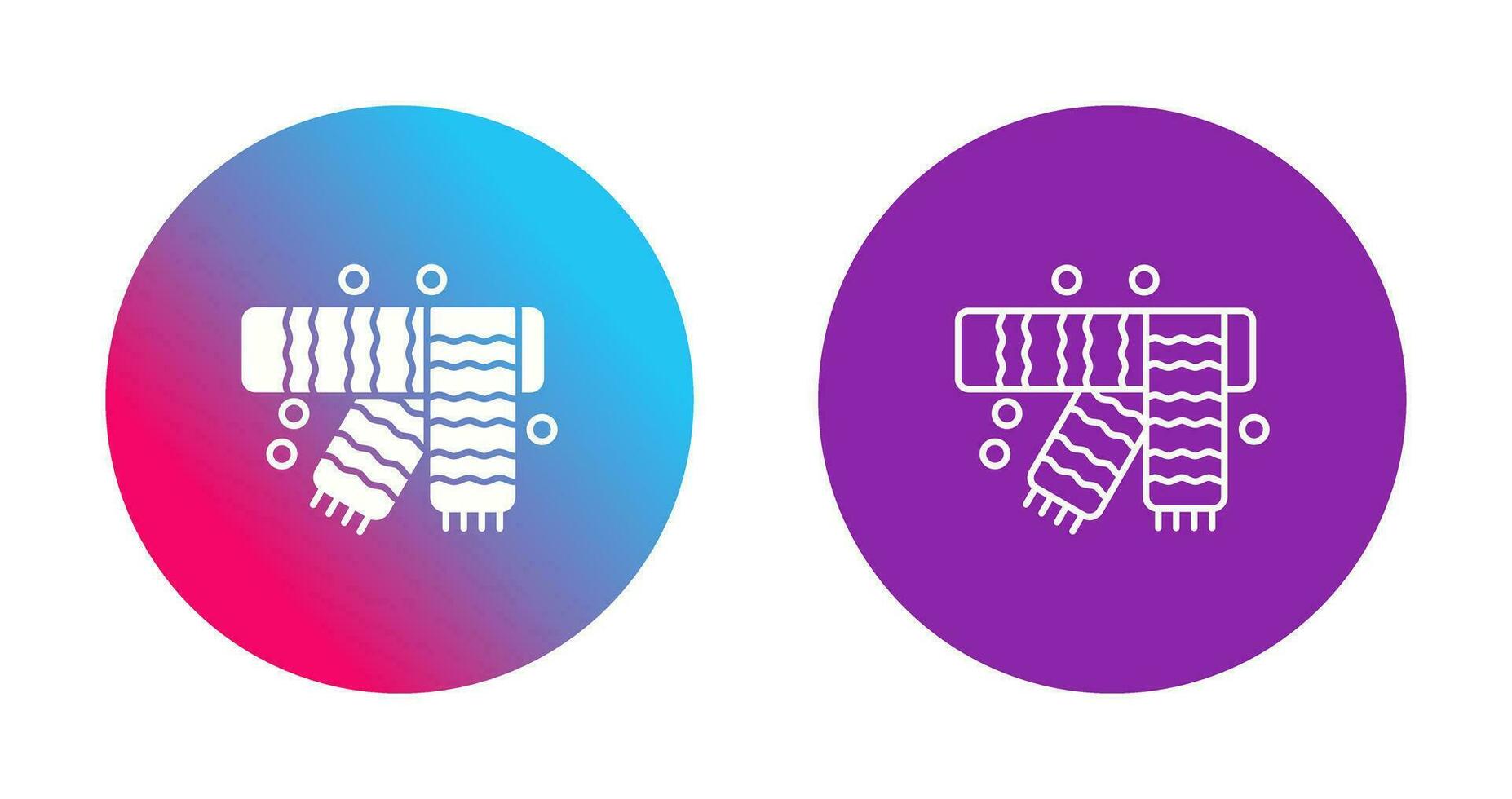 Winter Scarf Vector Icon
