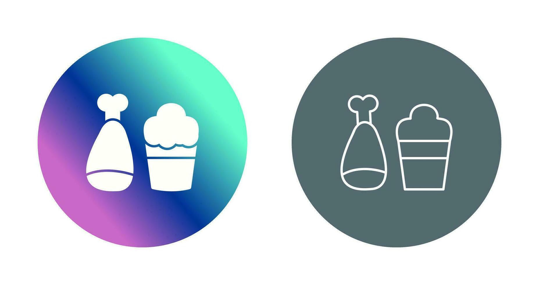 Food and Beer Vector Icon