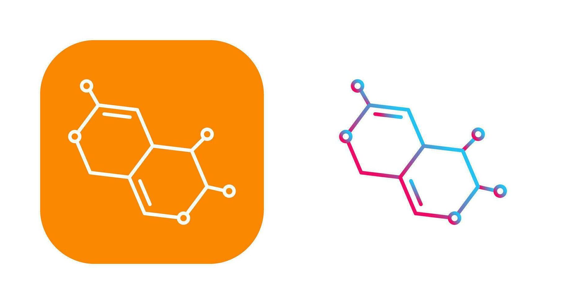 icono de vector de molécula