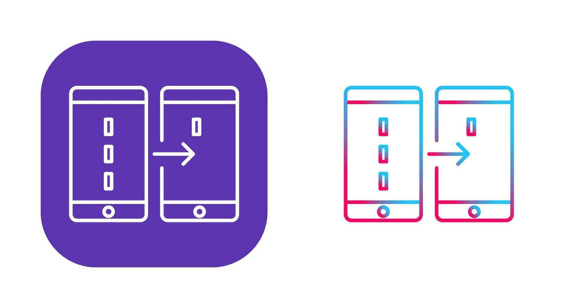 Unique Data Transfer Vector Icon