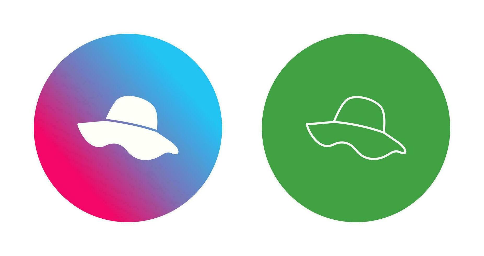 icono de vector de sombrero