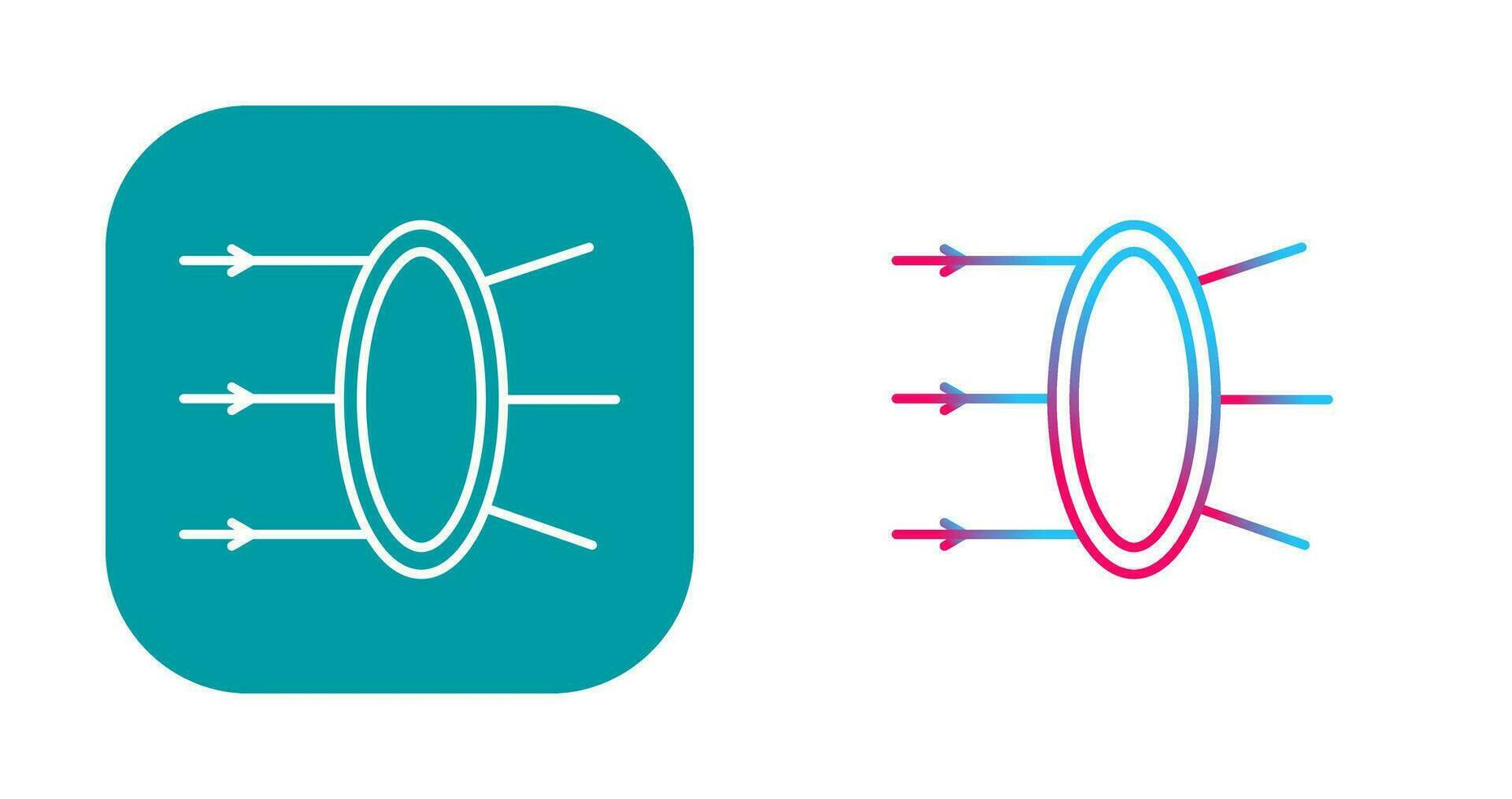 Refraction Vector Icon