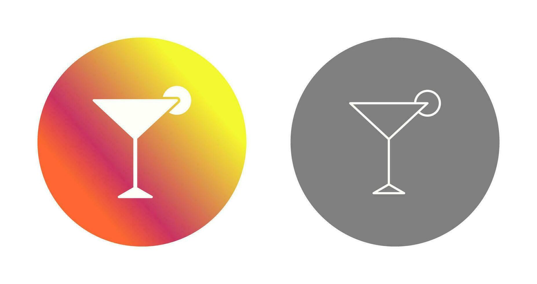 Unique Cosmopolitan Vector Icon