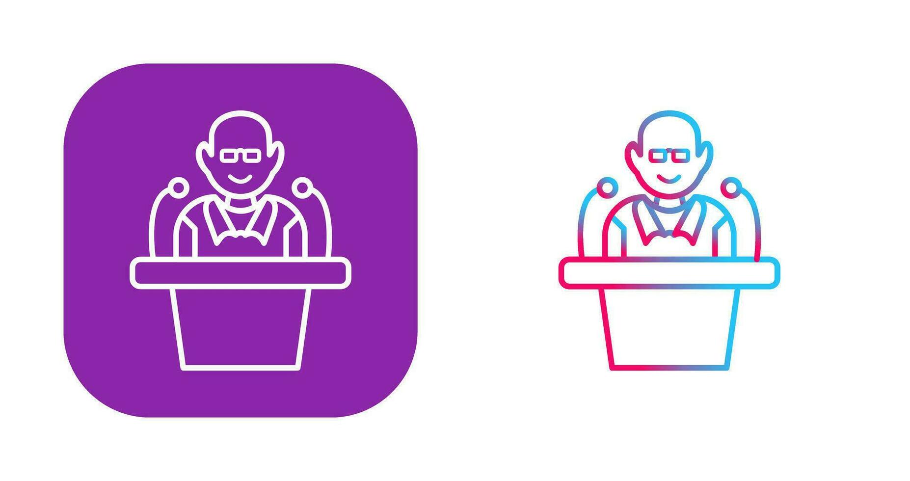 Unique Lecture Vector Icon