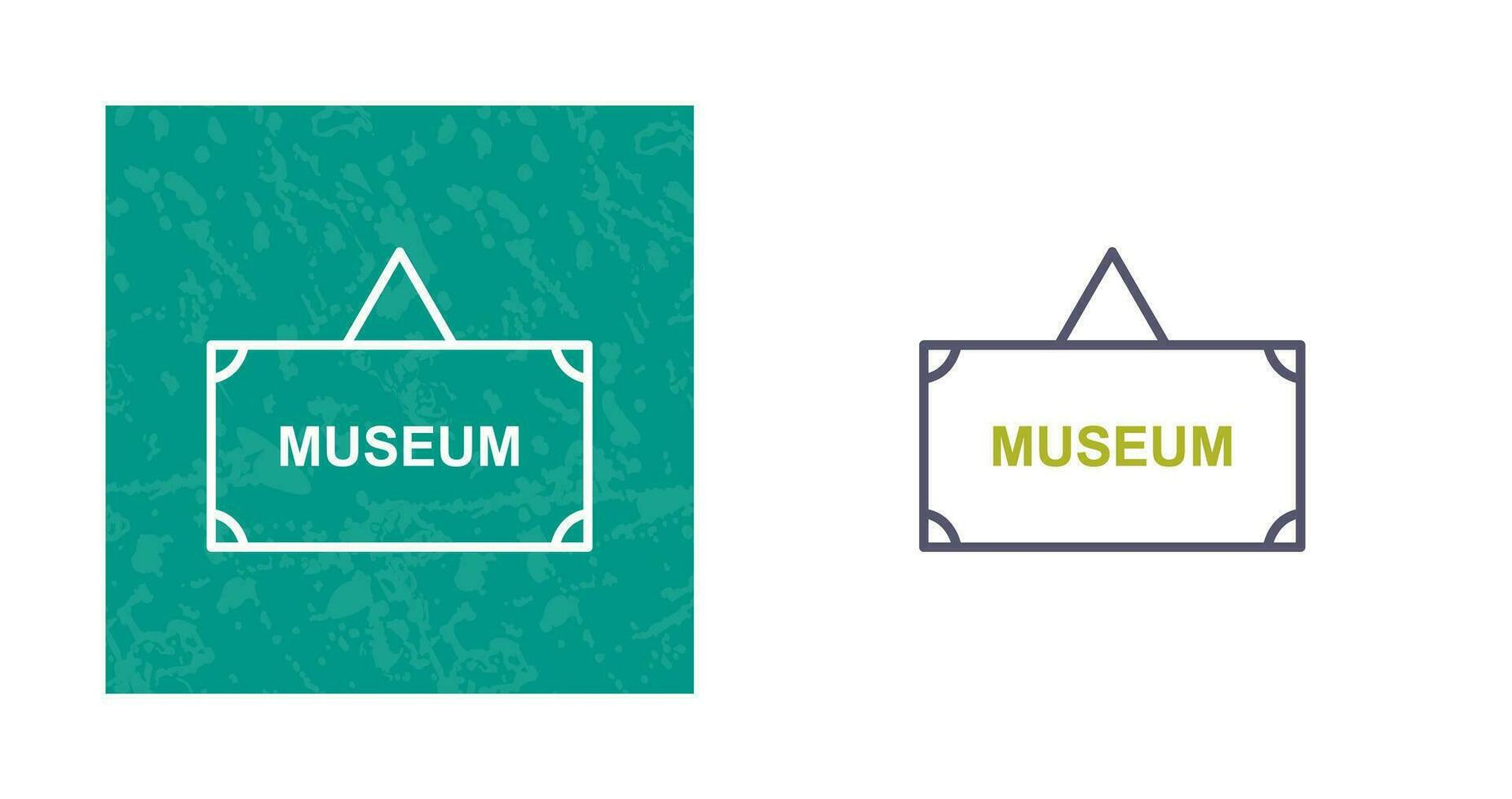 Museum Tag Vector Icon