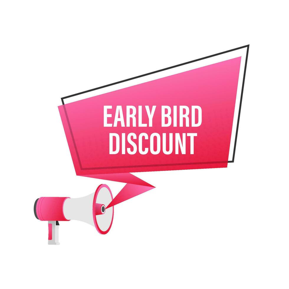 Early Bird Special discount sale. Discount offer price sign. Modern promotion template. Sale tag. Vector stock illustration