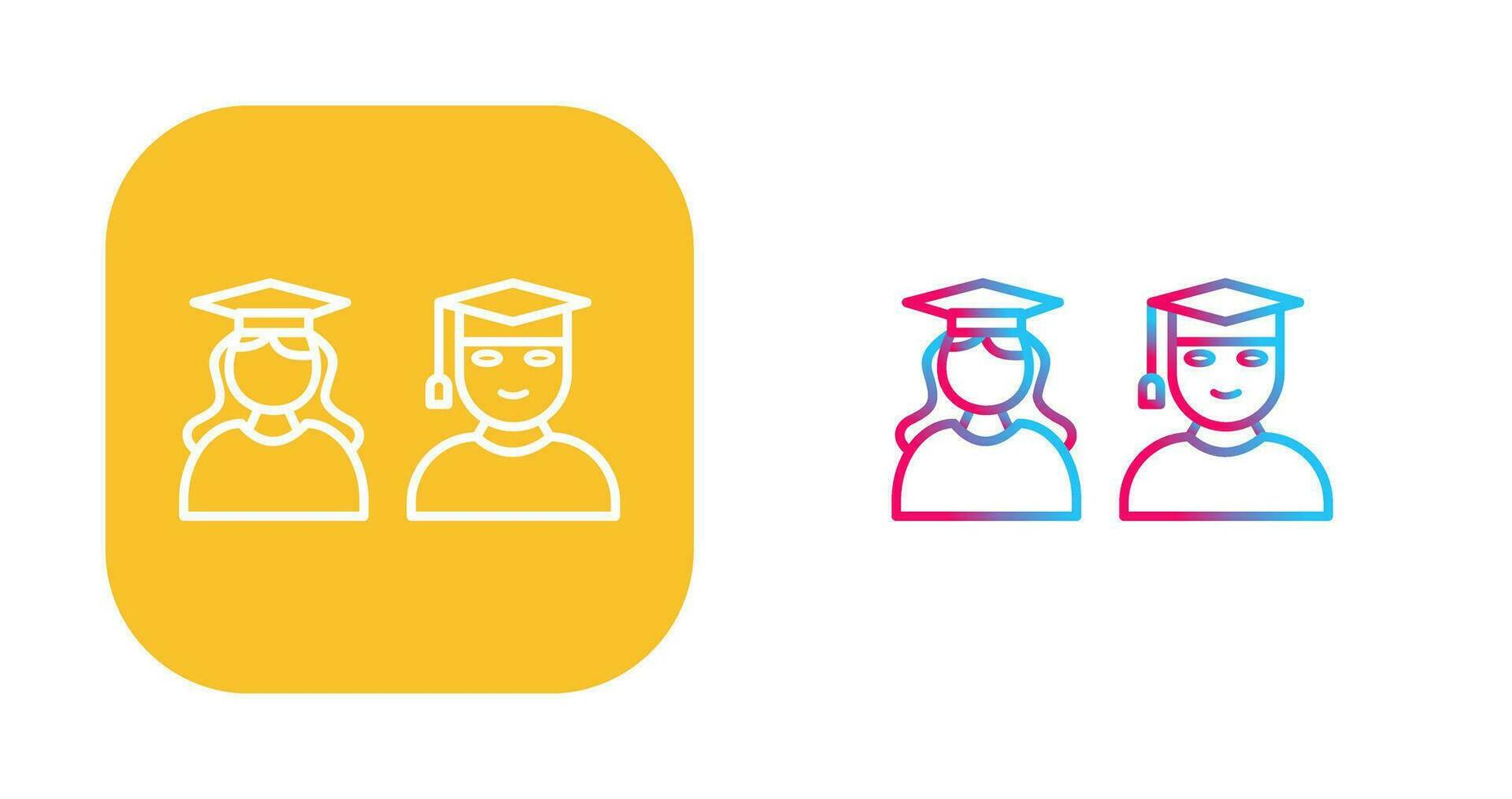 Unique Graduates Vector Icon