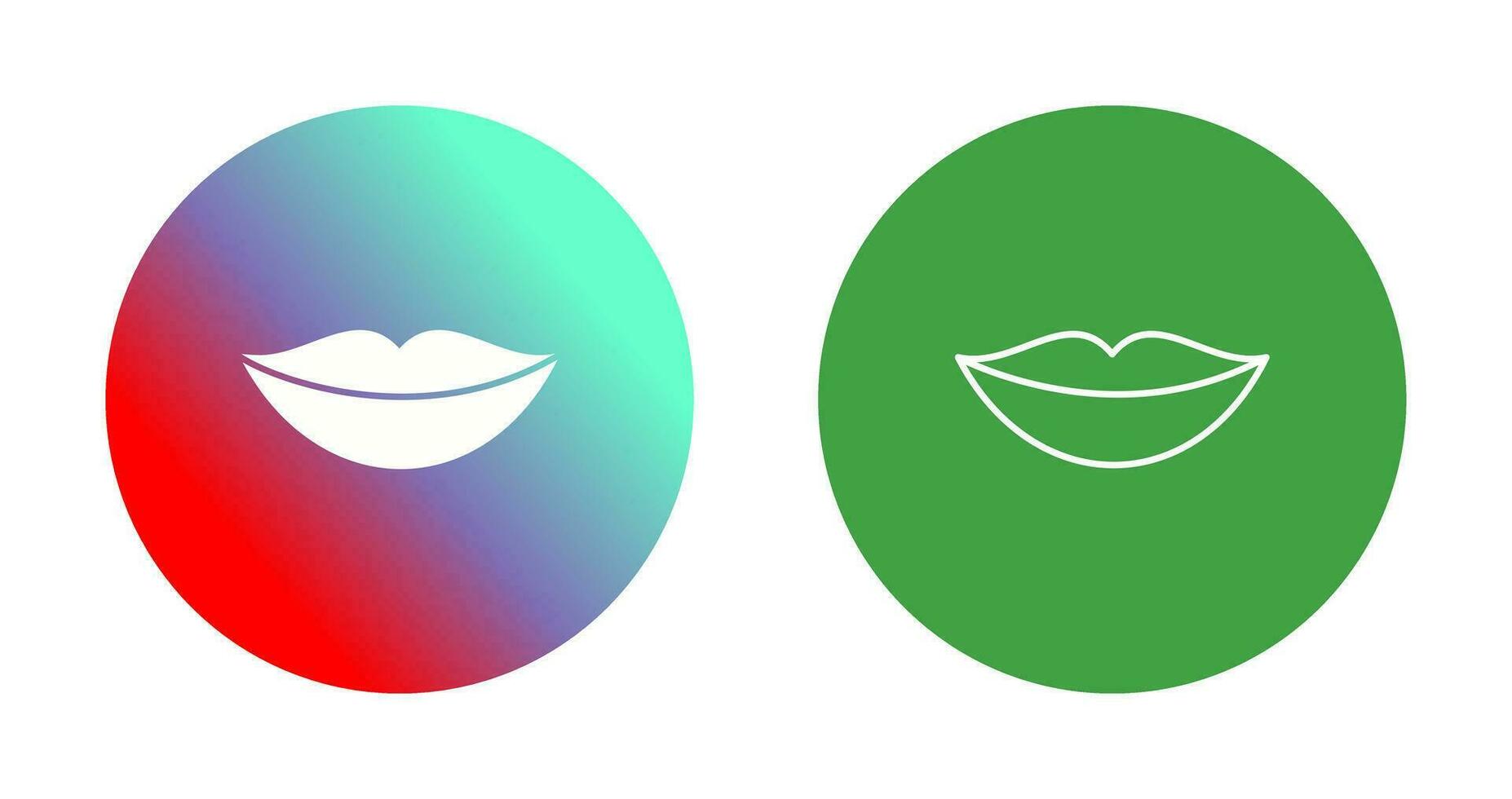 icono de vector de labios