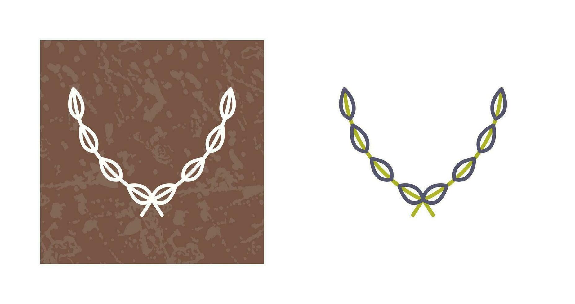 Leaves Wreath Vector Icon