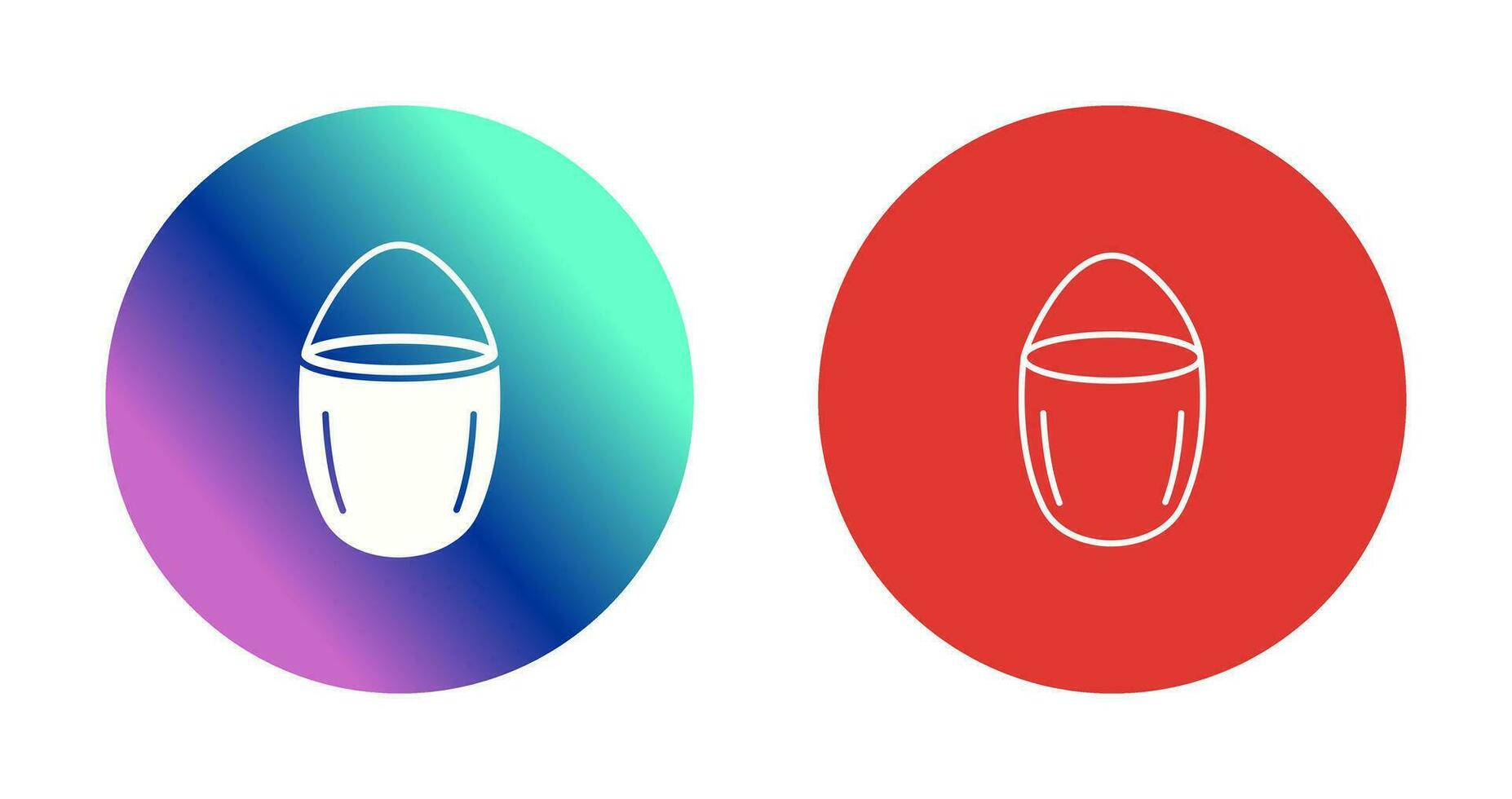 Unique Water Bucket Vector Icon