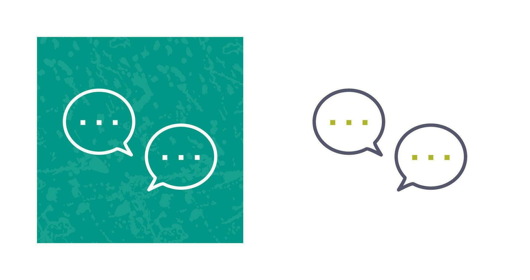 Unique Conversation Bubbles Vector Icon