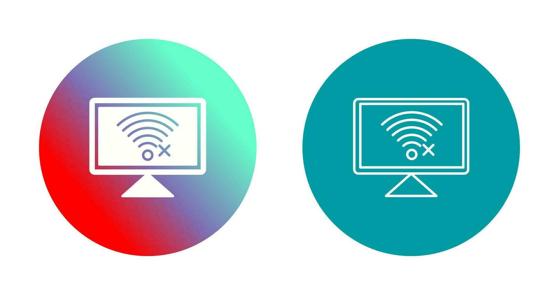 Disconnected Network Vector Icon
