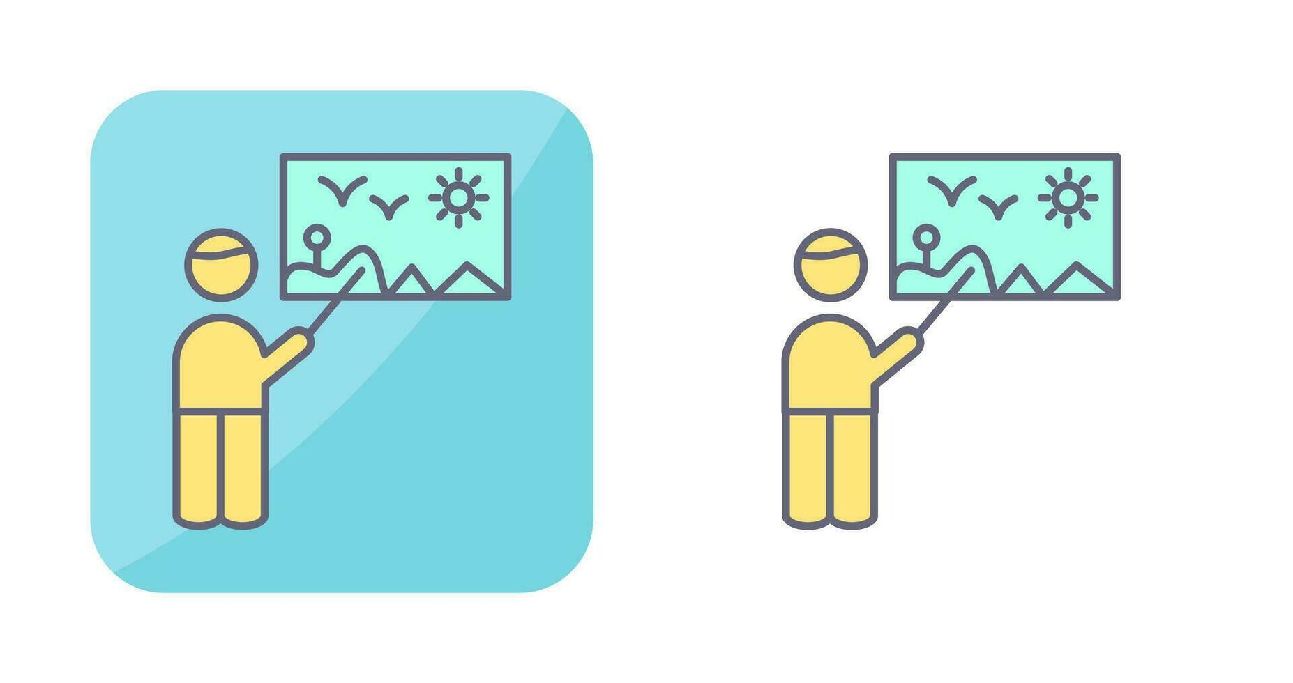 Art Museum Guide Vector Icon