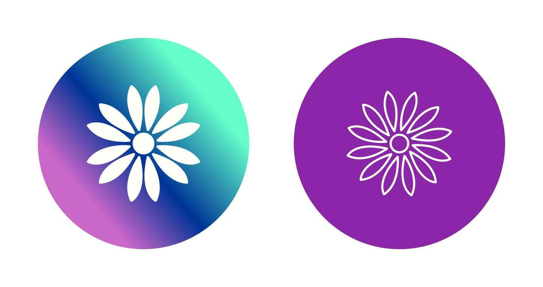 Unique Flower Vector Icon