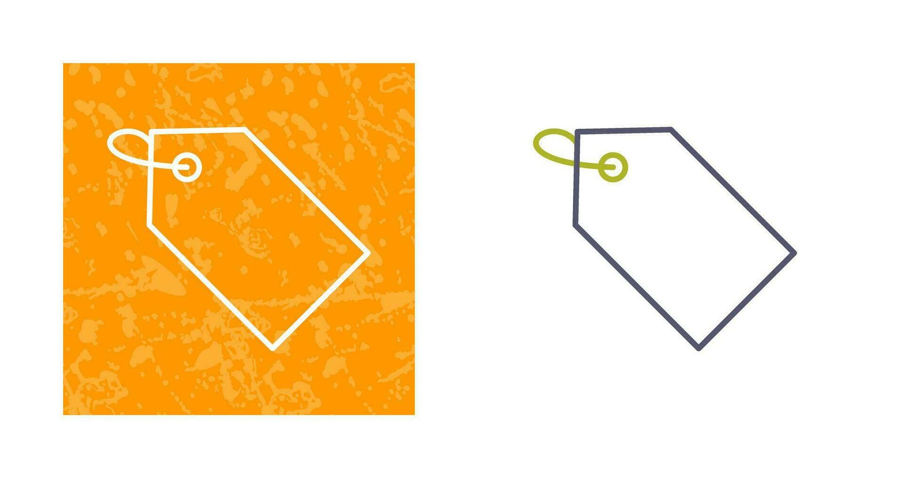 Unique Tag Vector Icon