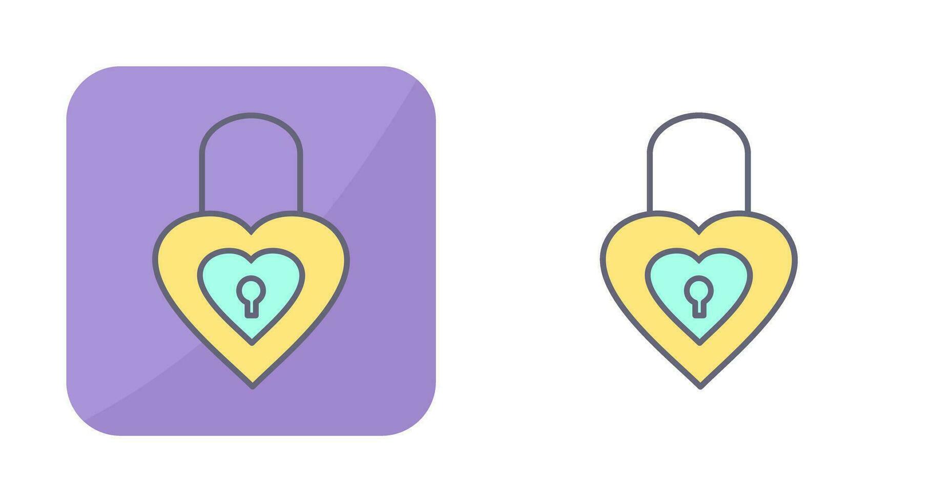 Unique Lock Vector Icon